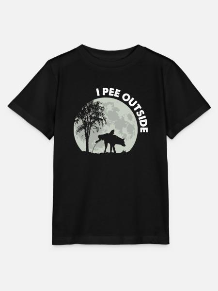 I Pee Outside Dog - Stanley/Stella Kinder T-Shirt MINI CREATOR  - Schwarz