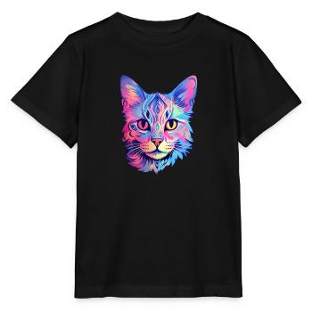 Chat esthétique - T-shirt bio MINI CREATOR Stanley/Stella Enfant - noir - Devant - Mikhail (115cm)