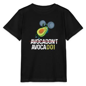 Avocat’t Avocado Training Chemise Fitness Training - T-shirt bio MINI CREATOR Stanley/Stella Enfant - noir - Devant - Mikhail (115cm)