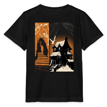 Ghosthouse Halloween Costume Squelette - T-shirt bio MINI CREATOR Stanley/Stella Enfant - noir - Devant - Mikhail (115cm)