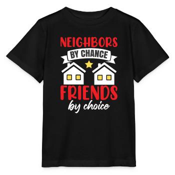 Voisins par hasard Amis par choix - T-shirt bio MINI CREATOR Stanley/Stella Enfant - noir - Devant - Mikhail (115cm)