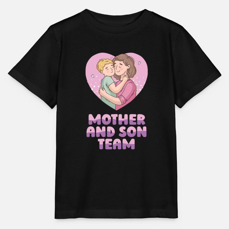 Mom Mutter Sohn - Stanley/Stella Kinder T-Shirt MINI CREATOR  - Schwarz