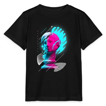 Aphrodite Raver Festival EDM Music Rave - Stanley/Stella MINI CREATOR Kids’ T-Shirt - black - Front - Mikhail (115cm)