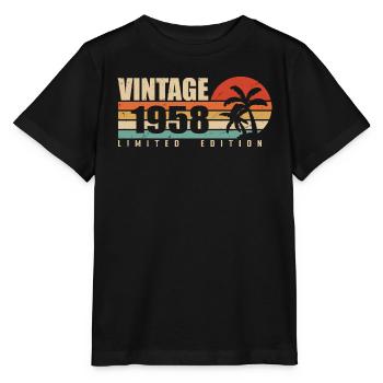 1958 Anniversary year original vintage 1958 - Stanley/Stella MINI CREATOR Kids’ T-Shirt - black - Front - Mikhail (115cm)