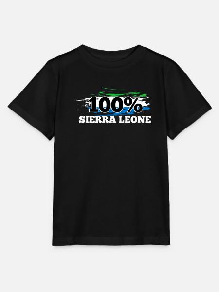 Sierra Leone - Stanley/Stella Kinder T-Shirt MINI CREATOR  - Schwarz