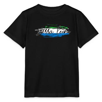 Sierra Leone - Stanley/Stella Kinder T-Shirt MINI CREATOR  - Schwarz - Vorne - Mikhail (115cm)