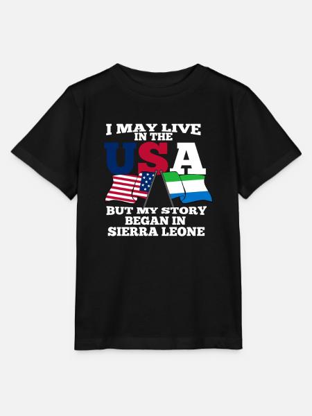 Sierra Leone - Stanley/Stella Kinder T-Shirt MINI CREATOR - Schwarz