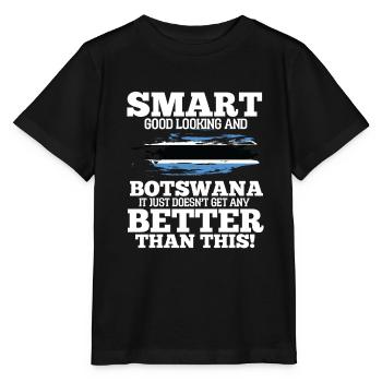 Botswana - Stanley/Stella Kinder T-Shirt MINI CREATOR  - Schwarz - Vorne - Mikhail (115cm)