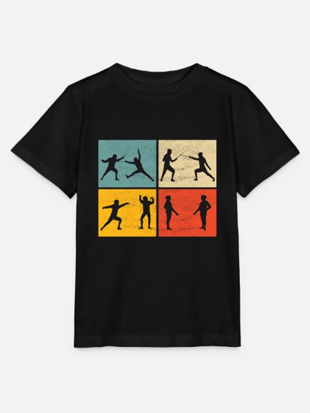 Fechten Fechtsport - Stanley/Stella Kinder T-Shirt MINI CREATOR  - Schwarz