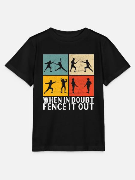 Fechten Fechtsport - Stanley/Stella Kinder T-Shirt MINI CREATOR - Schwarz