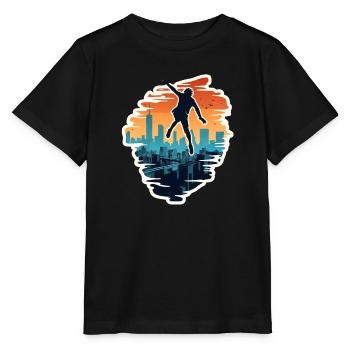 Parkour Free Running - Stanley/Stella MINI CREATOR Kids’ T-Shirt - black - Front - Mikhail (115cm)