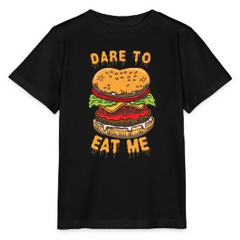 Horror Burgers Fast Food Halloween Scary Food Monste - Stanley/Stella MINI CREATOR Kids’ T-Shirt - black - Front - Mikhail (115cm)