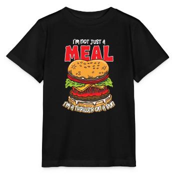 Horror Burgers Fast Food Halloween Scary Food Monste - Stanley/Stella MINI CREATOR Kids’ T-Shirt - black - Front - Mikhail (115cm)
