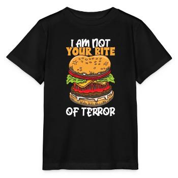 Horror Burgers Fast Food Halloween Scary Food Monste - Stanley/Stella MINI CREATOR Kids’ T-Shirt - black - Front - Mikhail (115cm)