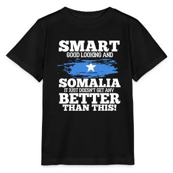 Somalia - Stanley/Stella Kinder T-Shirt MINI CREATOR  - Schwarz - Vorne - Mikhail (115cm)