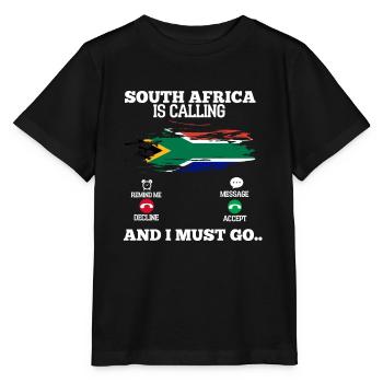 Afrique du Sud - T-shirt bio MINI CREATOR Stanley/Stella Enfant - noir - Devant - Mikhail (115cm)