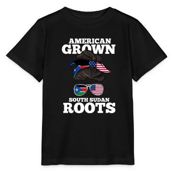 South Sudan - Stanley/Stella MINI CREATOR Kids’ T-Shirt - black - Front - Mikhail (115cm)