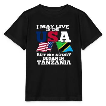 Tanzanie - T-shirt bio MINI CREATOR Stanley/Stella Enfant - noir - Devant - Mikhail (115cm)