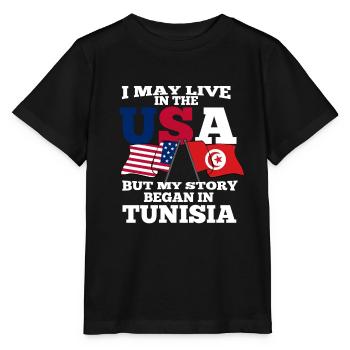 Tunesien - Stanley/Stella Kinder T-Shirt MINI CREATOR  - Schwarz - Vorne - Mikhail (115cm)