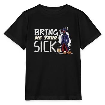 Effrayant Halloween horreur peste médecin - T-shirt bio MINI CREATOR Stanley/Stella Enfant - noir - Devant - Mikhail (115cm)