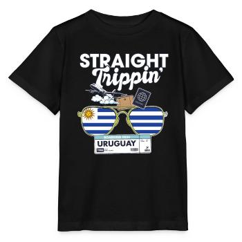 Straight Trippin' Uruguay Vacation Tour Travel - Stanley/Stella Kinder T-Shirt MINI CREATOR  - Schwarz - Vorne - Mikhail (115cm)