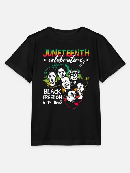 Wir feiern Juneteenth - Stanley/Stella Kinder T-Shirt MINI CREATOR - Schwarz
