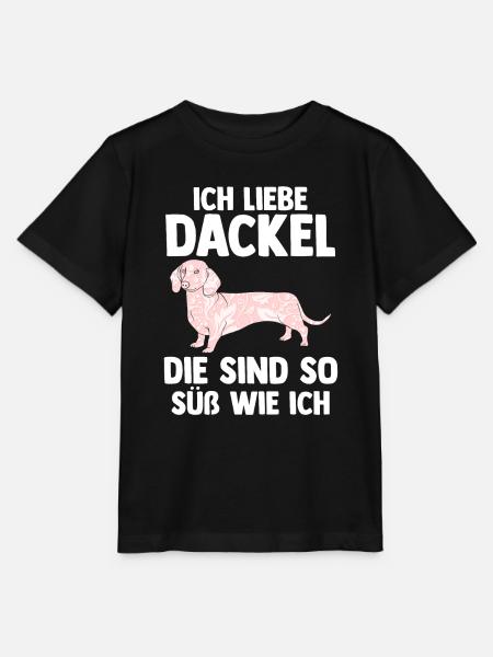 Hund Dackel - Stanley/Stella Kinder T-Shirt MINI CREATOR - Schwarz