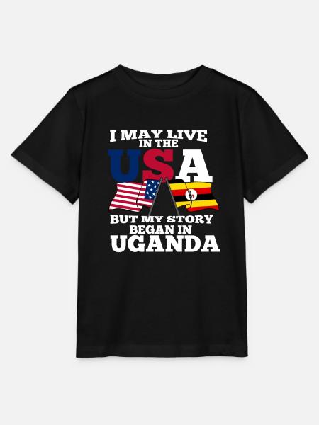 Uganda - Stanley/Stella Kinder T-Shirt MINI CREATOR - Schwarz