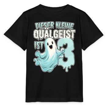 Dieser kleine Quälgeist ist 3 - drei Jahre - 3. - Stanley/Stella Kinder T-Shirt MINI CREATOR  - Schwarz - Vorne - Mikhail (115cm)