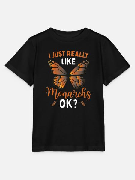 Monarch-Mädchen - Stanley/Stella Kinder T-Shirt MINI CREATOR  - Schwarz