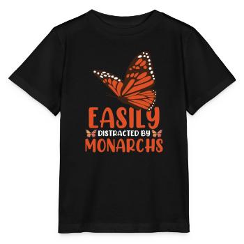 Leicht abgelenkt von Monarchen - Stanley/Stella Kinder T-Shirt MINI CREATOR  - Schwarz - Vorne - Mikhail (115cm)
