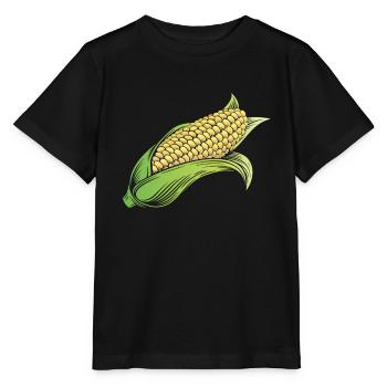 Maiskolben Mais - Stanley/Stella Kinder T-Shirt MINI CREATOR  - Schwarz - Vorne - Mikhail (115cm)