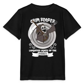 Drôle de faucheuse effrayante, homme mort - T-shirt bio MINI CREATOR Stanley/Stella Enfant - noir - Devant - Mikhail (115cm)