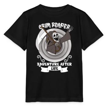Drôle de faucheuse effrayante, homme mort - T-shirt bio MINI CREATOR Stanley/Stella Enfant - noir - Devant - Mikhail (115cm)