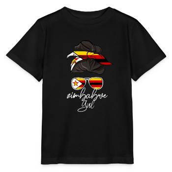 Zimbabwe - Stanley/Stella MINI CREATOR Kids’ T-Shirt - black - Front - Mikhail (115cm)