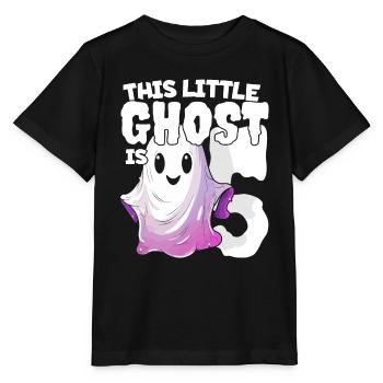 Ce petit ravageur est 5 - cinq ans - 5. - T-shirt bio MINI CREATOR Stanley/Stella Enfant - noir - Devant - Mikhail (115cm)