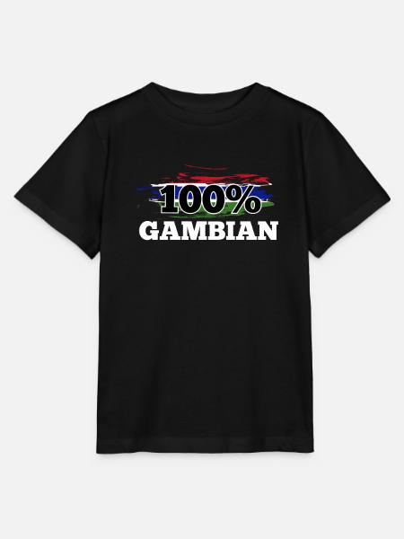 Gambia - Stanley/Stella Kinder T-Shirt MINI CREATOR - Schwarz