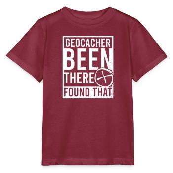 Geocaching Been There hat herausgefunden, dass - Stanley/Stella Kinder T-Shirt MINI CREATOR  - Burgunderrot - Vorne - Kain (125cm)