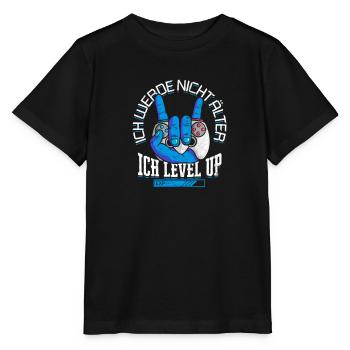 ICH WERDE NICHT ÄLTER ICH LEVEL UP - Geburtstag - Stanley/Stella MINI CREATOR Kids’ T-Shirt - black - Front - Mikhail (115cm)