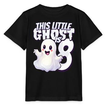 Ce petit ravageur a 8 - huit ans - 8. - T-shirt bio MINI CREATOR Stanley/Stella Enfant - noir - Devant - Mikhail (115cm)