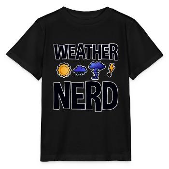 Nerd météo 2 - T-shirt bio MINI CREATOR Stanley/Stella Enfant - noir - Devant - Mikhail (115cm)