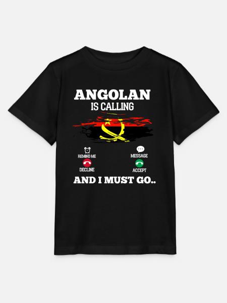 Angola - Stanley/Stella Kinder T-Shirt MINI CREATOR  - Schwarz