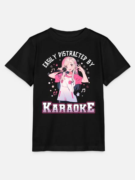 Easily distracted by Karaoke - Stanley/Stella Kinder T-Shirt MINI CREATOR - Schwarz