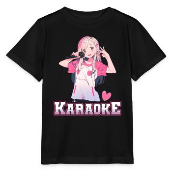 Filles Manga Anime Karaoké - T-shirt bio MINI CREATOR Stanley/Stella Enfant - noir - Devant - Mikhail (115cm)