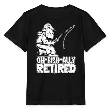 Pension de retraité Ohfishally Retraité - T-shirt bio MINI CREATOR Stanley/Stella Enfant - noir - Devant - Mikhail (115cm)