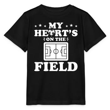 Soccer mom my heart is on the pitch - Stanley/Stella MINI CREATOR Kids’ T-Shirt - black - Front - Mikhail (115cm)