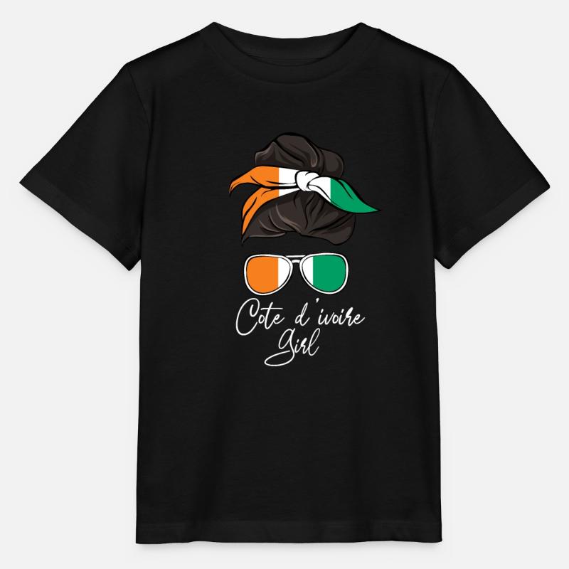 Côte d’Ivoire - T-shirt bio MINI CREATOR Stanley/Stella Enfant - noir