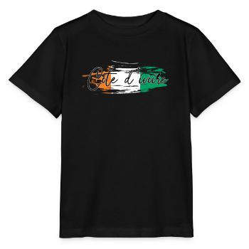 Côte d’Ivoire - T-shirt bio MINI CREATOR Stanley/Stella Enfant - noir - Devant - Mikhail (115cm)