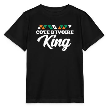 Côte d’Ivoire - T-shirt bio MINI CREATOR Stanley/Stella Enfant - noir - Devant - Mikhail (115cm)