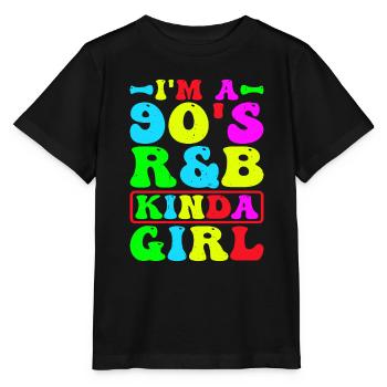 I'm A 90's R'B Kinda Girl 20 - Stanley/Stella MINI CREATOR Kids’ T-Shirt - black - Front - Mikhail (115cm)